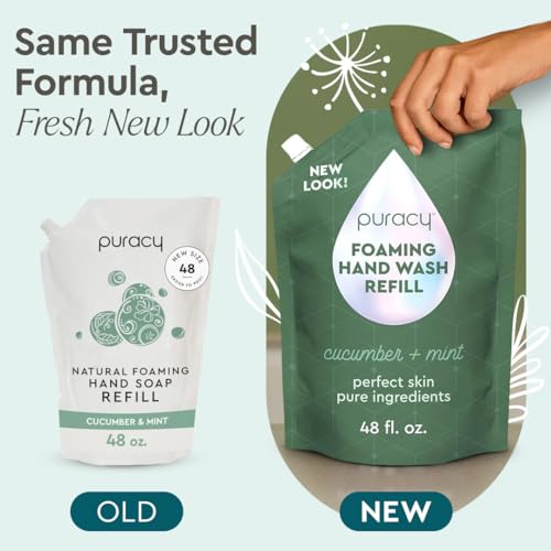 Puracy Foaming Hand Soap - Plant-Powered Cucumber Mint