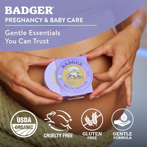 Badger Belly Butter Stretch Mark Cream, 2 oz Tin