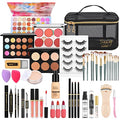 Makeup Set with Storage Bag & Brushes - Complete Starter Kit