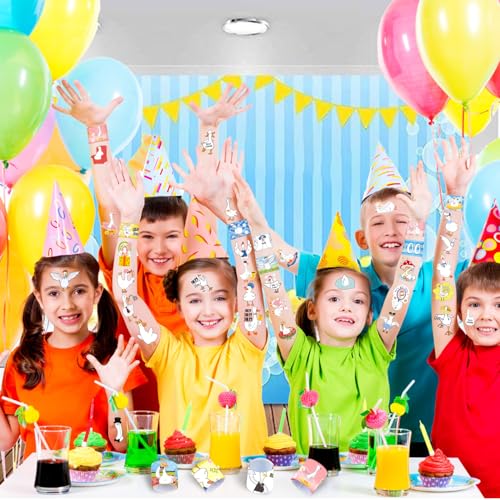 Silly Goose Party Favors Bundle - 72 Tattoos & 24 Slap Bracelets