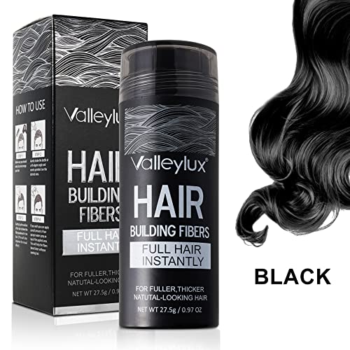 Hair Fibers for Thinning Hair - Natural Formula Hair Fibers, Hair Building Fibers for Thickening Hair, Instant Thicker Fuller Hair, Hair Fibers for Men & Women