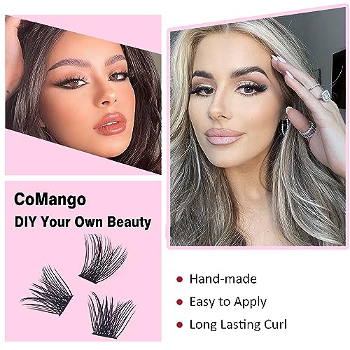 144Pcs C Curl 14mm Lash Clusters - DIY Eyelash Extensions