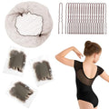 12 Inch Brown Hair Nets for Buns - Dance & Secure Bun Covers with Pins - Variation of THIS listing