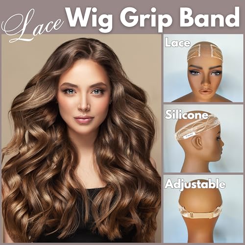 Wig Grip Band with Silicone - Non-Slip Velvet Gripper for Lace Wigs