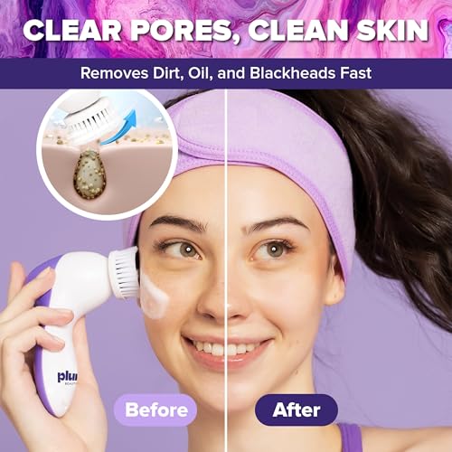 Plum Beauty Electric Face Scrubber Brush Rechargeable