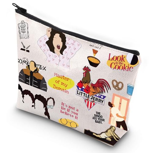 G2TUP Jerry 90's Tv Show Make Up Bag Kramer George Urban Chicken Funny Rooster Gift Elaine Marie Fan Merch (Chicken MG)