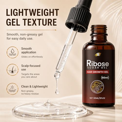 2-Pack Deoxy-D-Ribose Hair Growth Gel for Scalp & Hair Care, 60ML