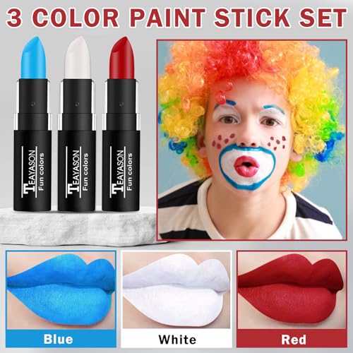 DAMUSI Face Paint Sticks for Sports - Football, Baseball & Makeup