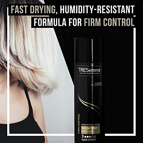TRESemm? TRES Two Ultra Fine Mist Hair Spray For All Hair Types, Firm Control Hair Styling Anti-Frizz Hairspray With All-Day Humidity Resistance 11 oz