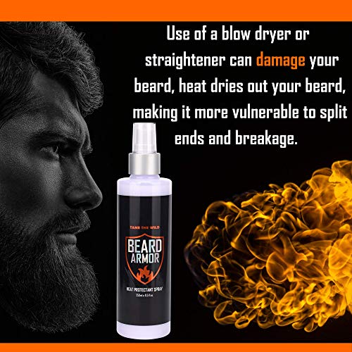 Beard Heat Protectant Spray with Argan Oil & Keratin 8.5oz