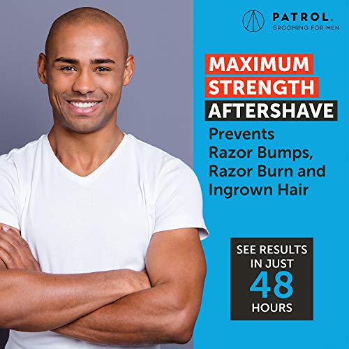 Bump Patrol Maximum Strength Aftershave Formula - After Shave Solution Eliminates Razor Bumps and Ingrown Hairs - 2 Ounces 4 Pack