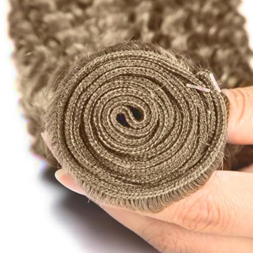 Ash Blonde Deep Wave Human Hair Bundles 30-34 Inch 150G