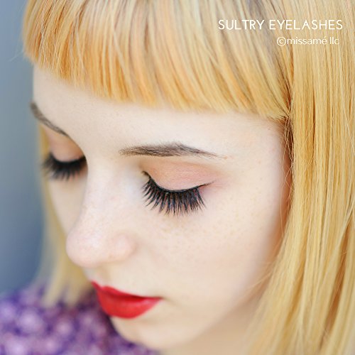 Missam? SULTRY Deluxe Beauty False Eyelashes Set, Handmade Lashes with Premium Synthetic Fibers, Black, 3 Pairs of Strip Lash