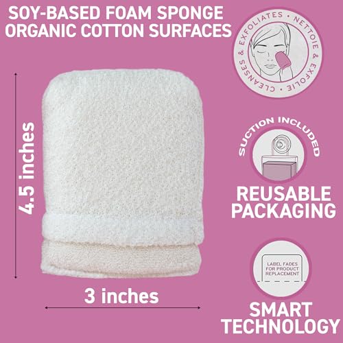 Daily Facial Micro Scrubber - Dual Textured Scrubber For Cleansing And Exfoliating The Face