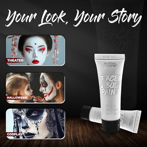 Face & Body Paint Cream 30ml White - Easy Application