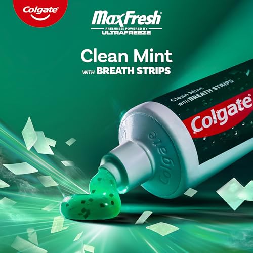 Colgate MaxFresh Clean Mint Fluoride Toothpaste, 6.3 oz (4 Pack)