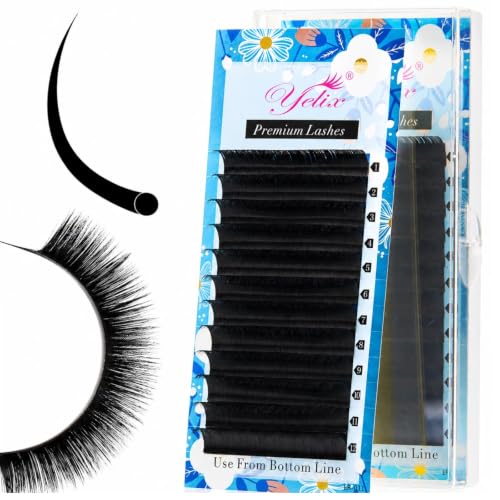 Matte Round Lash Extensions - CC 0.07mm, 8-15mm Mixed Length