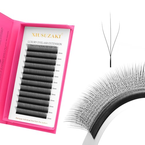 W Eyelash Extension W Shape 3D Premade Fans 0.07 D Curl Matte Black W Lash Volume Fans(HW3D-0.07 D-8-15mm MIX)