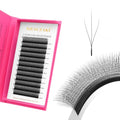 W Eyelash Extension W Shape 3D Premade Fans 0.07 D Curl Matte Black W Lash Volume Fans(HW3D-0.07 D-8-15mm MIX)