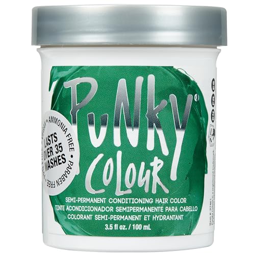 Punky Alpine Green Semi-Permanent Hair Dye, Vegan & Cruelty-Free