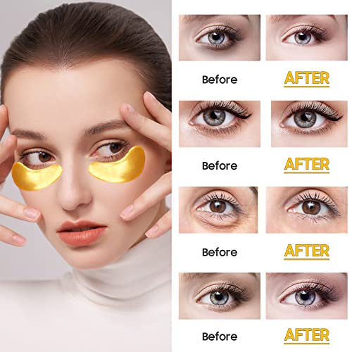 Adofect 24K Gold Collagen Eye Mask Patches - 30 Pairs