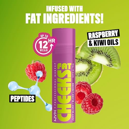 NYX Fat Cheeks Liquid Blush – Blueberry Burst