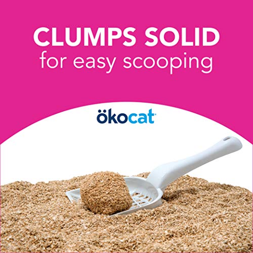 ökocat Super Soft Natural Wood Clumping Litter for Delicate Paws, Medium (Packaging May Vary)