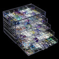 5 Tier 120Lattice nail Organizers and Storage Clear Acrylic Nail Jewellery Accessories Storage Case Holder Shelves Display Mesa Para Manicura Profesional Nail Table