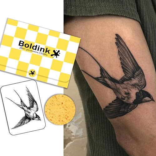 Boldink Realistic Temporary Tattoos - 7-15 Day Waterproof