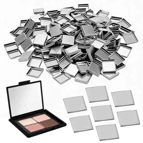 NICENEEDED 100PCS Empty Metal Eyeshadow Pans for DIY Makeup