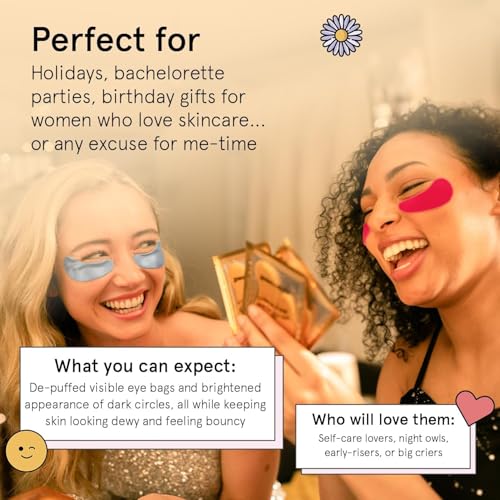 grace & stella Under Eye Patches (12 pairs) Eye Masks for Puffy Eyes and Dark Circles - Gifts for Her, Bridesmaids, Birthdays, Bachelorette Party, Self Care Gifts for Women - Vegan Cruelty-Free