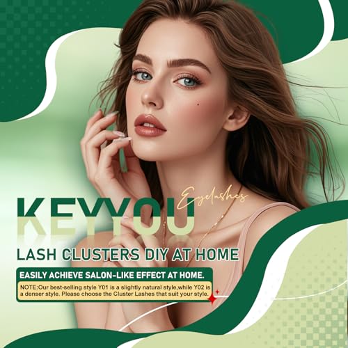Lash Clusters 96 Pcs D Curl 10-18mm Mix DIY Eyelash Extensions