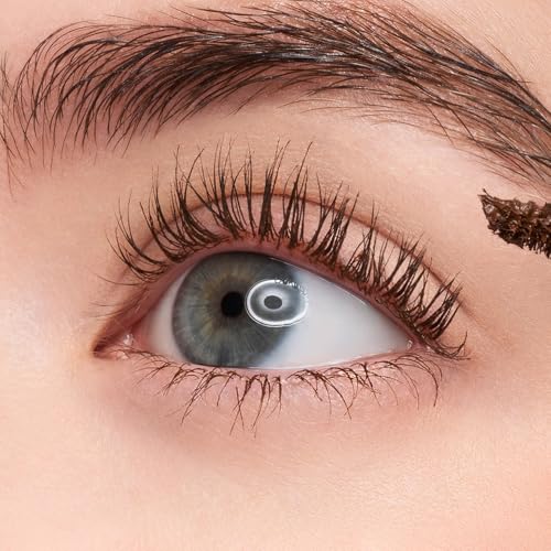 COSNORI Perfect Setting Waterproof Mascara Long&Curl 02 Cozy Brown ? Long Lasting Smudge - Brown Mascara - Soft Definition for Blue & Green Eyes - K Beauty - 0.23fl oz (7ml)