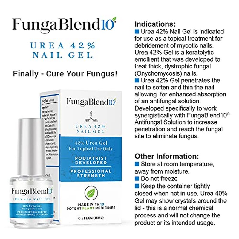 FungaBlend 10 Urea 42% Nail Gel for Fast Fungus Treatment