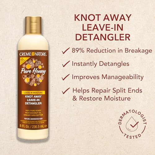 Creme of Nature Pure Honey Hair Detangler 8oz - Nourishing Moisture & Repair