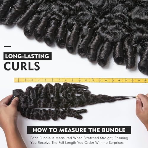 Burmese Curly Hair 3 Bundles 16 18 20 Inch 3C4A Virgin