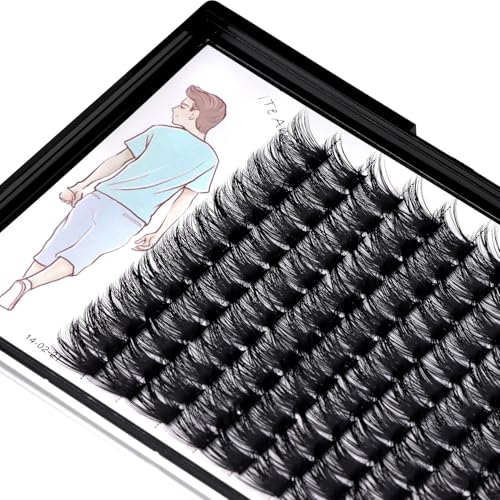 D Curl Cluster Lash Extensions 8-20mm Wide Stem Natural Volume