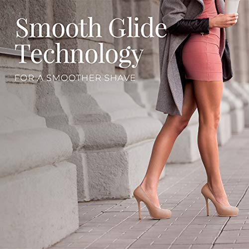 Remington Smooth & Silky Electric Shaver for Women, 4-Blade Smooth Glide Foil Shaver and Bikini Trimmer with Almond Oil Strip, Shave Wet or Dry
