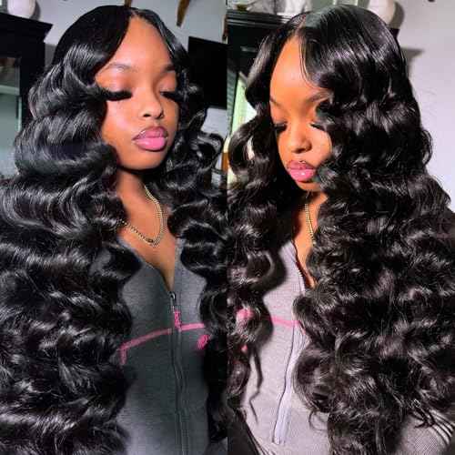 Loose Wave Bundles Human Hair with 5x5 Closure, (20 22 24+18) 12A 100% Real Human Hair Loose Deep Wave Bundles with Closure 5x5 Natural Color Unprocessed Brazilian Virgin Human Hair Extension