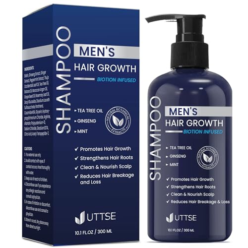Biotin Hair Growth Shampoo for Men - Tea Tree Oil & Ginseng