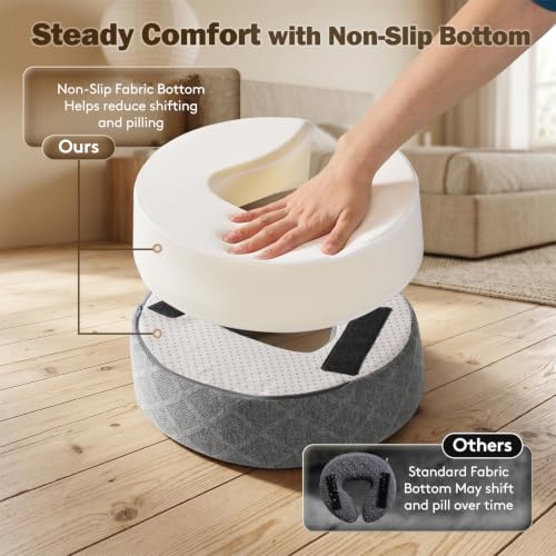 Massage Headrest for Bed with Chest Pad & 2 Pillow Covers