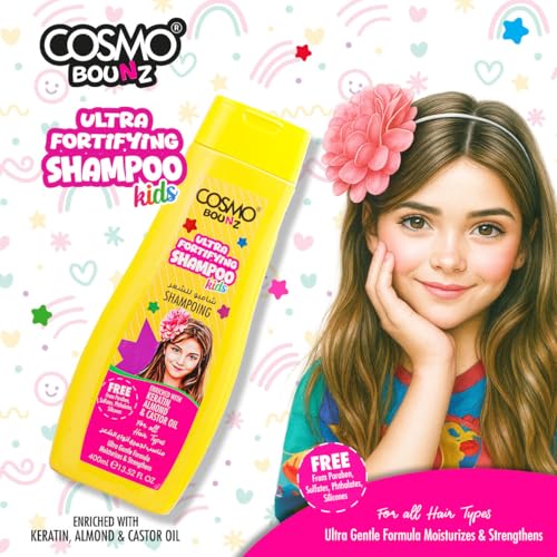 Gentle Kids Shampoo with Keratin, Almond & Castor Oil - 400ml