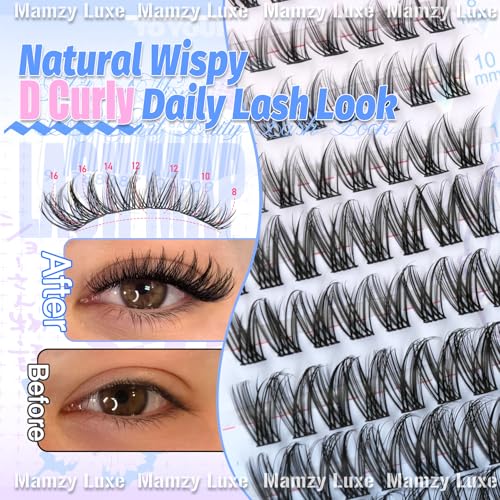 Wispy Lash Clusters Kit - 240Pcs D-Curl 8-16MM Extensions