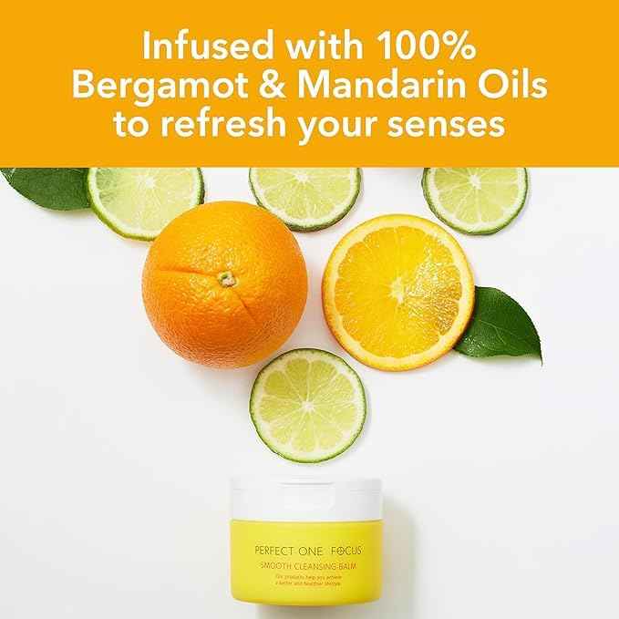 PERFECT ONE FOCUS Smooth Cleansing Balm Makeup Remover – Makeup cleansing balm that melts away makeup and impurities while moisturizing – Gentle Face Wash Balm - Great for Travel, 2.64oz(75g)
