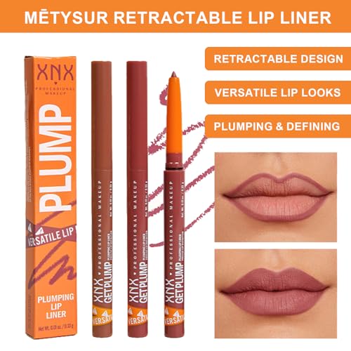 MĒTYSUR Waterproof Lip Liner - Precise Tip, 10-Hour Wear