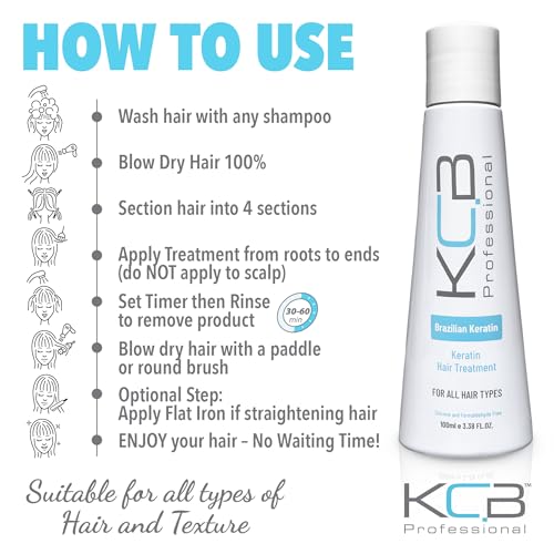 Brazilian Keratin Hair Treatment Kit - Straightening & Frizz Control