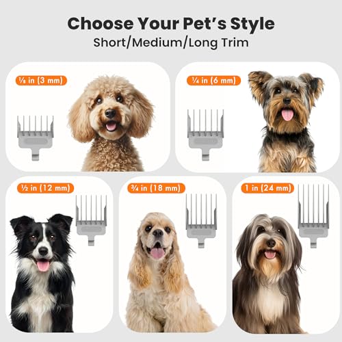 Neakasa 6-in-1 Dog Grooming Vacuum Kit with Clippers & 9000Pa Suction