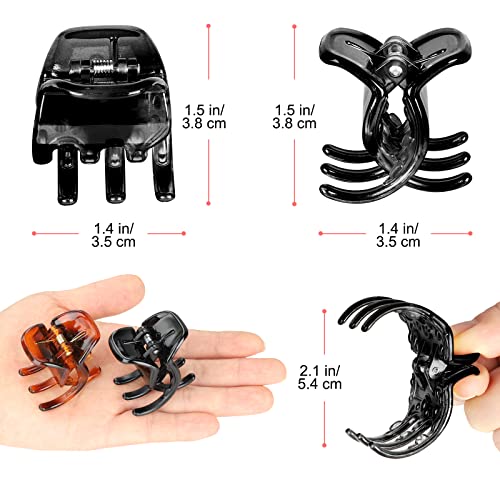 Morhom Hair Claw Clips - 6 Pack, 1.3 Inch for Thick Hair