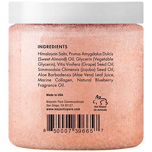 Himalayan Pink Salt Body Scrub Exfoliator, 10 Oz