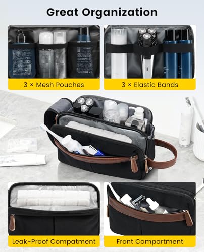 Vorspack Canvas Toiletry Bag for Men - Water Resistant